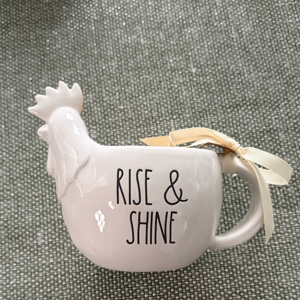 Rae Dunn Rise & Shine Ceramic Rooster Mug